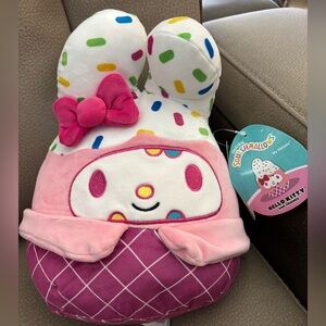 NWT Squishmallows My Melody 8”Plush w/Sprinkles